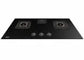 Vatti 3 Burner Gas Hob Glass Top - C820G - Black Glass