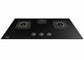 Vatti 3 Burner Gas Hob Glass Top - C820G - Black Glass