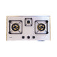 Vatti 3 Burner Gas Hob Stainless Steel Top - C720S - Built-in Hob - Heavy Duty