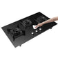 Robam Built-in Gas Hob - G830 - High Quality Brass Burner - Black Glass