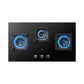 Robam Built-in Gas Hob - G830 - High Quality Brass Burner - Black Glass