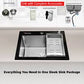 Glam Gas Lifestyle 11 BK | Glam Gas Sink | Stainless steel sink | Kitchen Sink |
